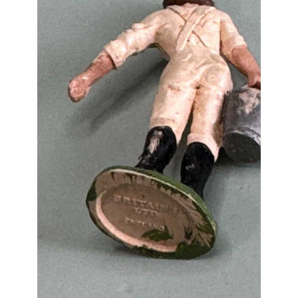 Vintage Britains England Land Army Girl w/Bucket Miniature Figurine Plastic 2" - Picture 7 of 7